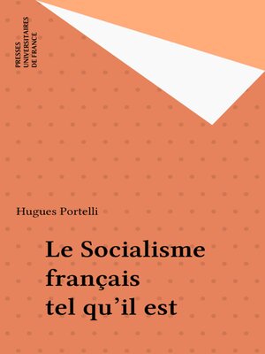 cover image of Le Socialisme français tel qu'il est